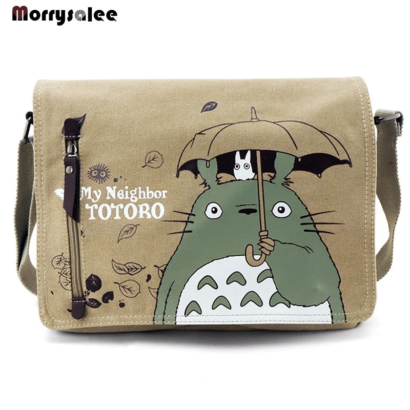 Canvas Messenger Bag Men School Handbag