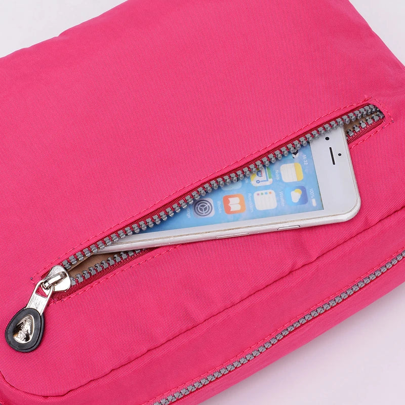 Women's Waterproof Nylon Shoulder Bag Small Crossbody Bag Female