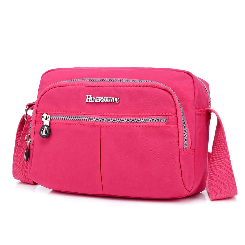 Women's Waterproof Nylon Shoulder Bag Small Crossbody Bag Female