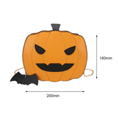 Glitter Pumpkin Shape Chain Messenger Bag Women Small Purse Crossbody Bags
