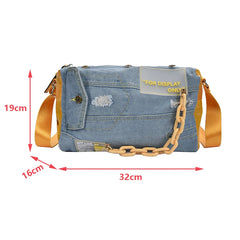 Denim Women Shoulder Bags Large Capacity Travel Bag Women Bags Jeans Crossbody B