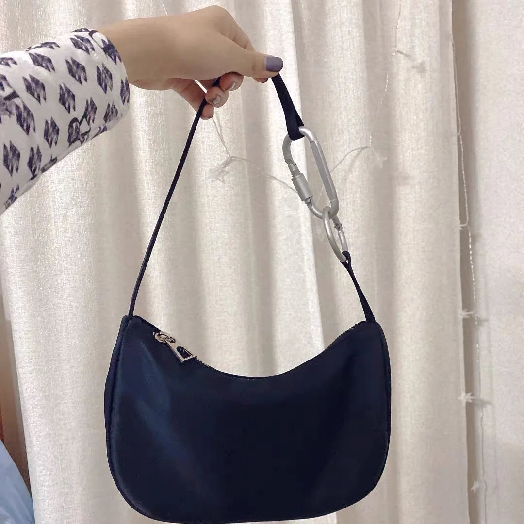 Nylon Underarm Bag Women Small Shoulder Purse Handbags