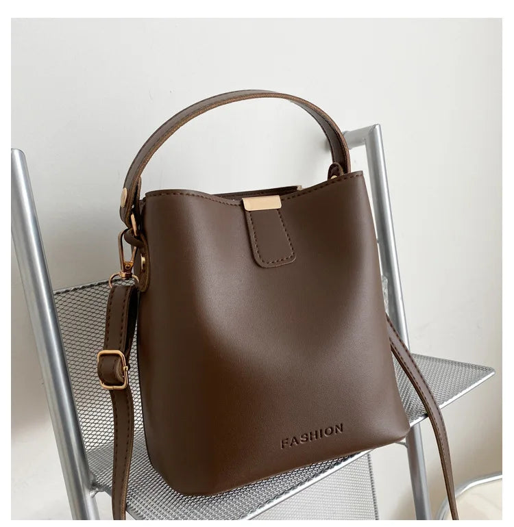 Casual Ladies Tote Female Bucket Shoulder Bag