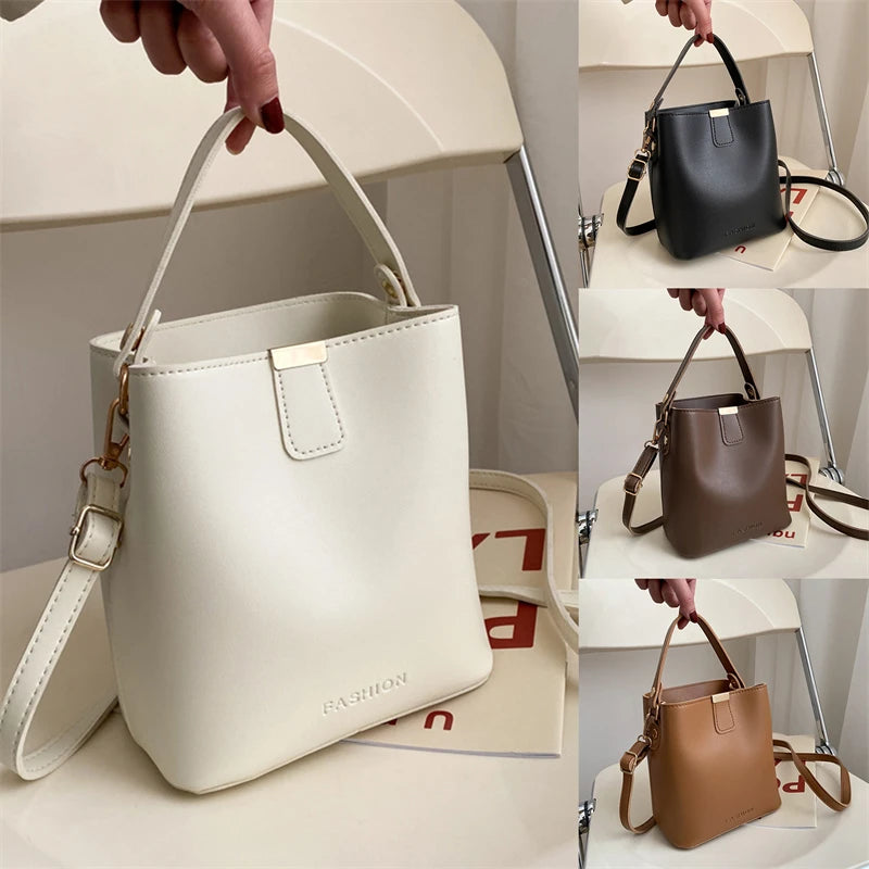Casual Ladies Tote Bucket Shoulder Bag Crossbody Messenger Bag