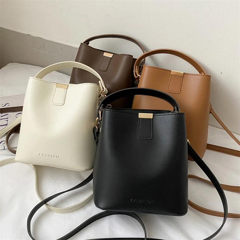 Casual Ladies Tote Bucket Shoulder Bag Crossbody Messenger Bag