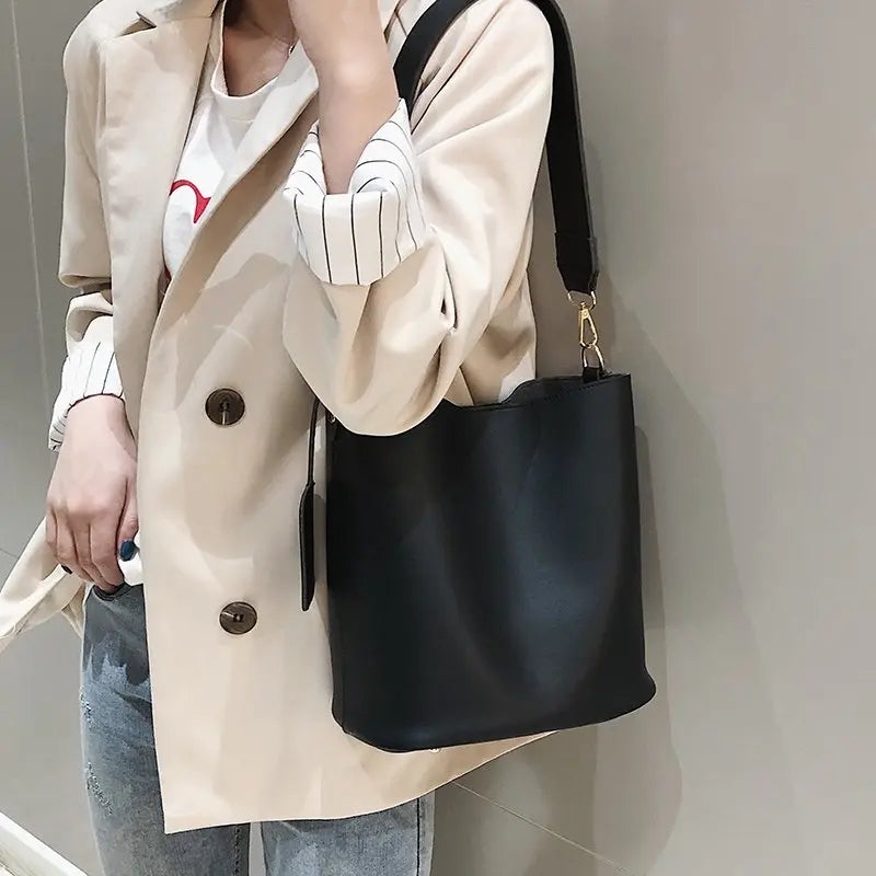 Casual Women's Handbags Bucket Shoulder Crossbody Bag