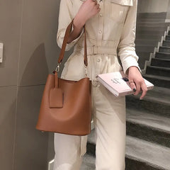 Casual Women's Handbags Bucket Shoulder Crossbody Bag