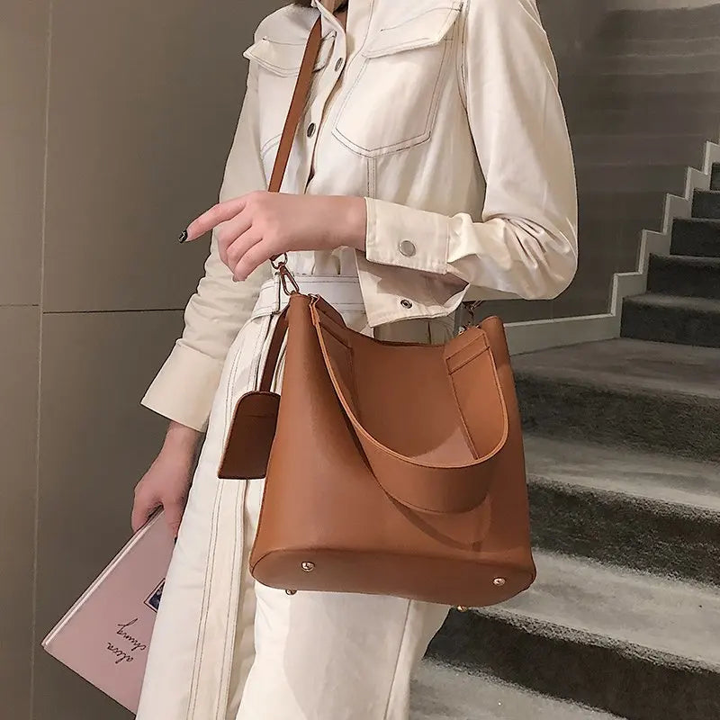 Casual Women's Handbags Bucket Shoulder Crossbody Bag