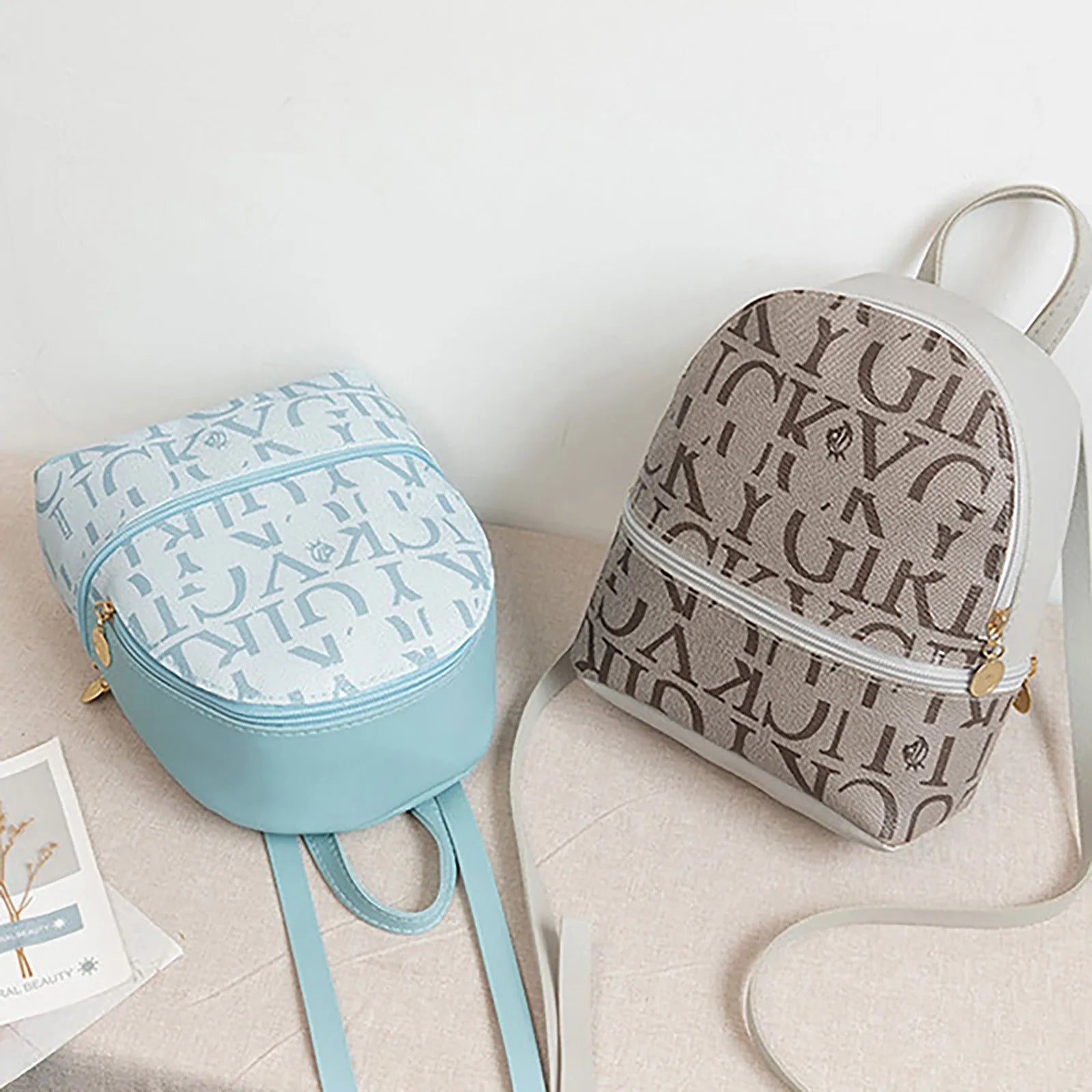 Women Stylish Leather Backpack Small Shoulder Bag Mini Bagpack Mochila