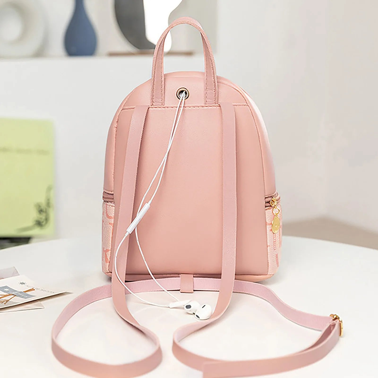 Women Stylish Leather Backpack Small Shoulder Bag Mini Bagpack Mochila
