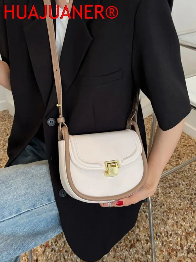 Women's Saddle Shoulder Bag Pu Leather Tote