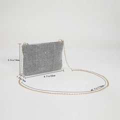Diamonds Shoulder Crossbody Bag Women Rhinestones Wedding Party Chain Clutch