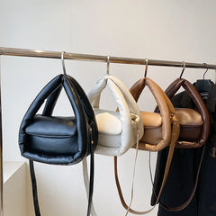 Quilted Crossbody Bag for Women, Down Padded Shoulder Tote Clutch