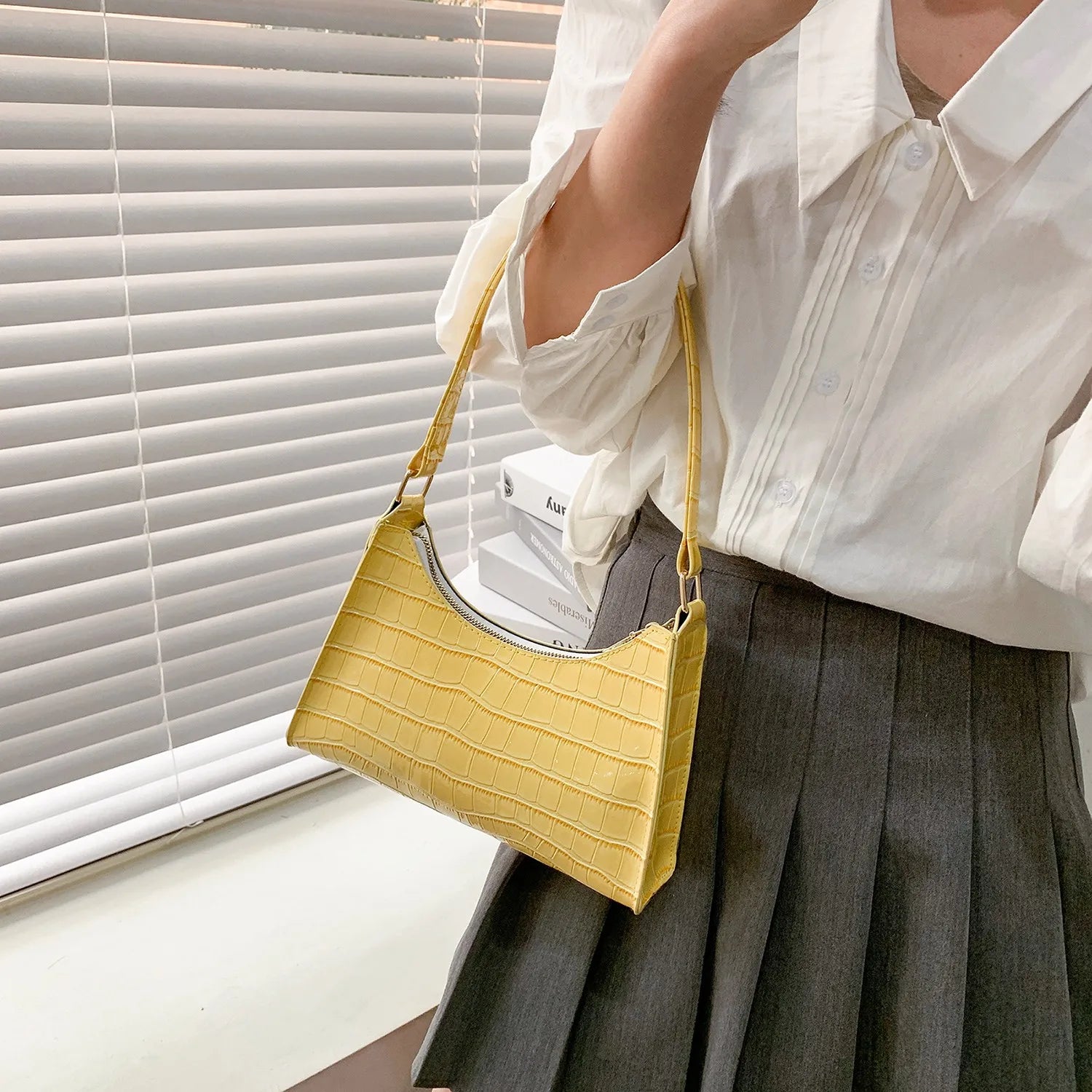 Vintage Women Tote Shoulder Bag - Pu Leather Handbags