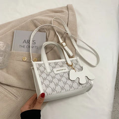 Retro Casual Women Totes Shoulder Bags Leather Chain Handbag B104