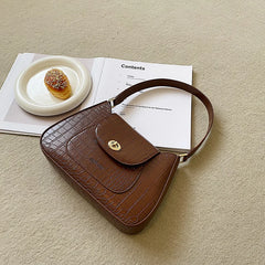 Retro Women Totes Shoulder Bag Crocodile Pattern Handbag