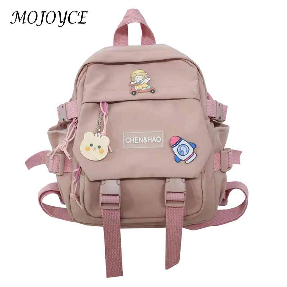 Female Backpack Nylon School Bag Student High School