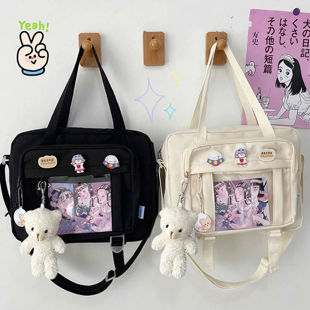 Women's Book Handbags Japanese Crossbody Messenger Bags Large Capacity