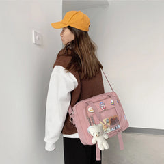 Women's Book Handbags Japanese Crossbody Messenger Bags Large Capacity