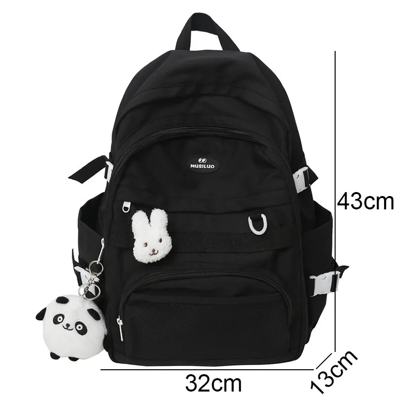 Waterproof Laptop Mesh Leisure College Backpack Ladies Student Bag
