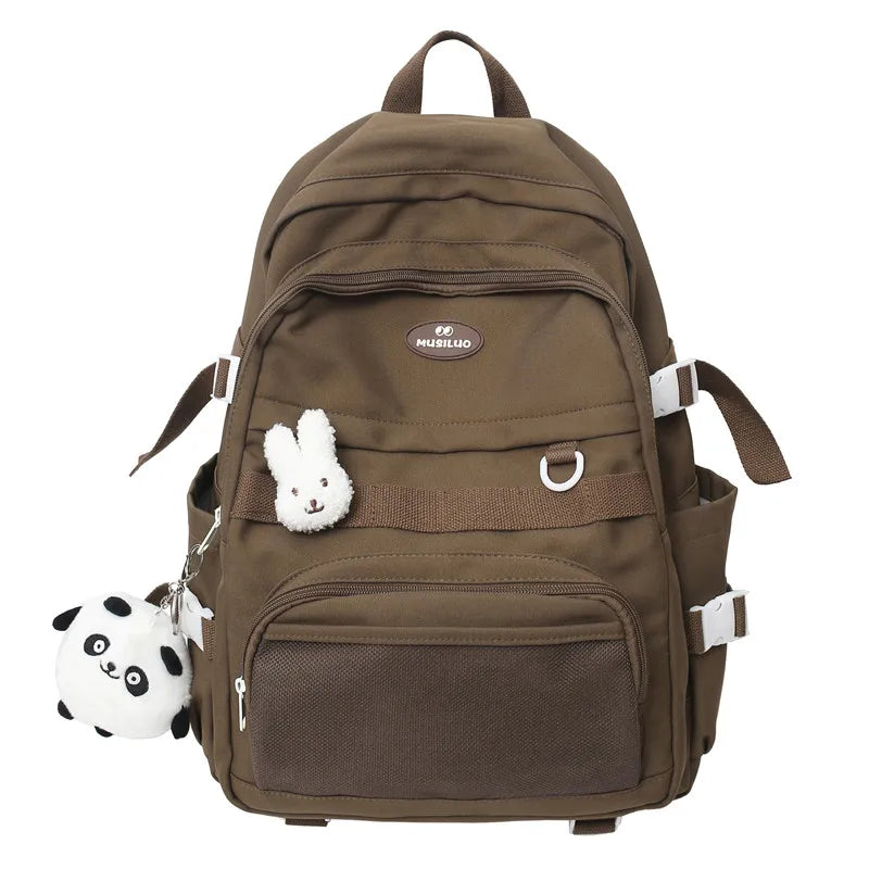 Waterproof Laptop Mesh Leisure College Backpack Ladies Student Bag