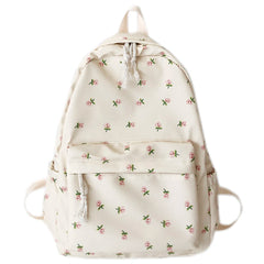 Floral Backpack Women Nylon Rucksack Student School Bag Travel Girls Laptop