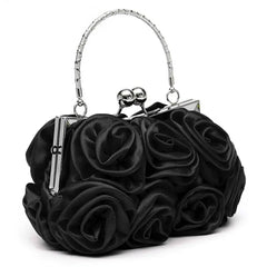 Flower Clutch Bag Bridal Floral Purse Evening Dress Clutches Party Wallet
