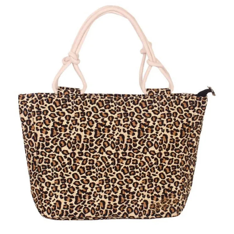 Floral Canvas Shoulder Bag Large Tote Handbag