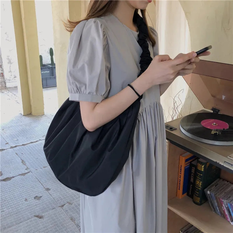 Nylon Women Hobos Shoulder Messenger Bag Girls Purse Handbags