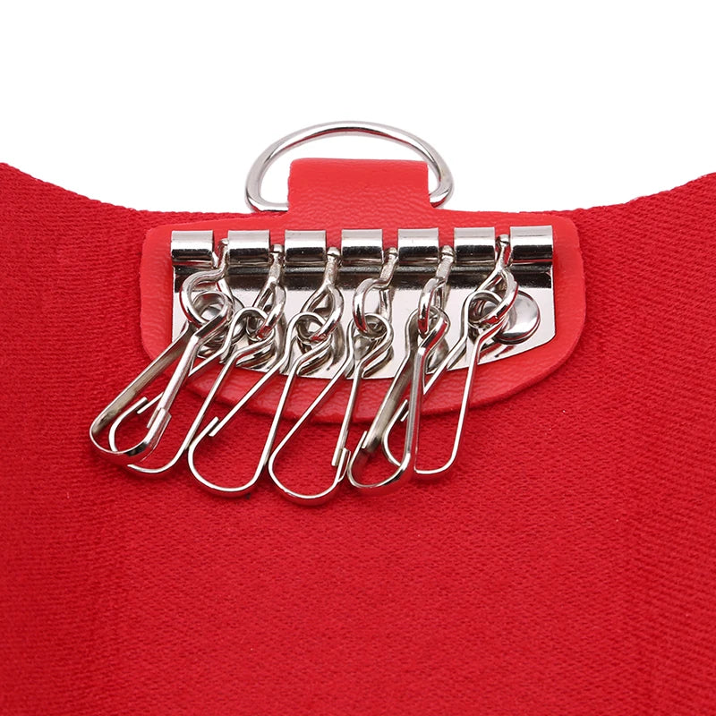 Leather Keychain Organizer for Women Men