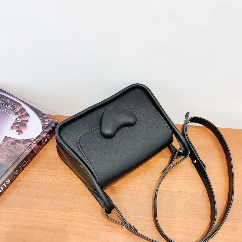 Girl One Shoulder Bag Small Square Bags Female Summer High PU Crossbody Bag