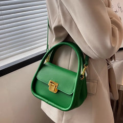 Green Shoulder Bags for Women Pu Leather Crossbody Bag Small Flap Messenger Bag
