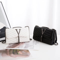 Sequined Tassel Small Shoulder Bag Embroidery Crossbody Purse V Letter