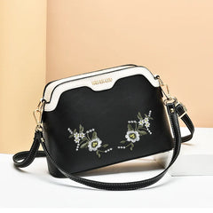 Embroidered Handbag Women Versatile Crossbody Bag