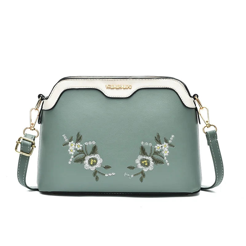 Embroidered Handbag Women Versatile Crossbody Bag