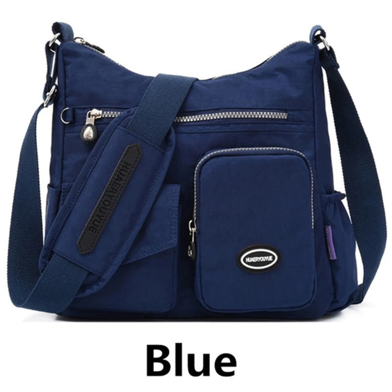 Nylon Crossbody Bag Women Shoulder Purse Waterproof Lady Handbag