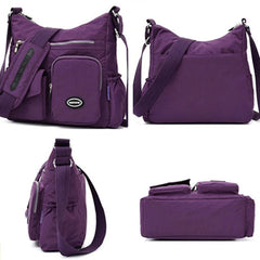 Nylon Crossbody Bag Women Shoulder Purse Waterproof Lady Handbag