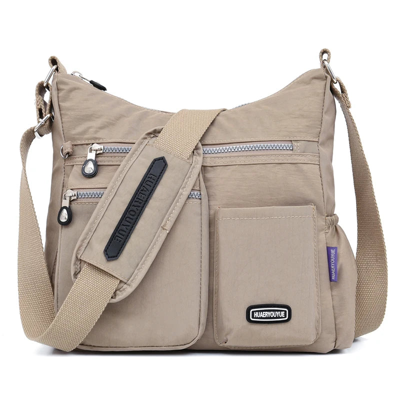 Waterproof Nylon Crossbody Bag Women Shoulder Messenger Purse