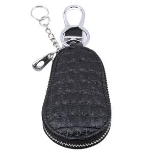Leather Key Wallet Zipper Keys Pouch Car Key Storage Case