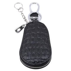 Leather Key Wallet Zipper Keys Pouch Car Key Storage Case