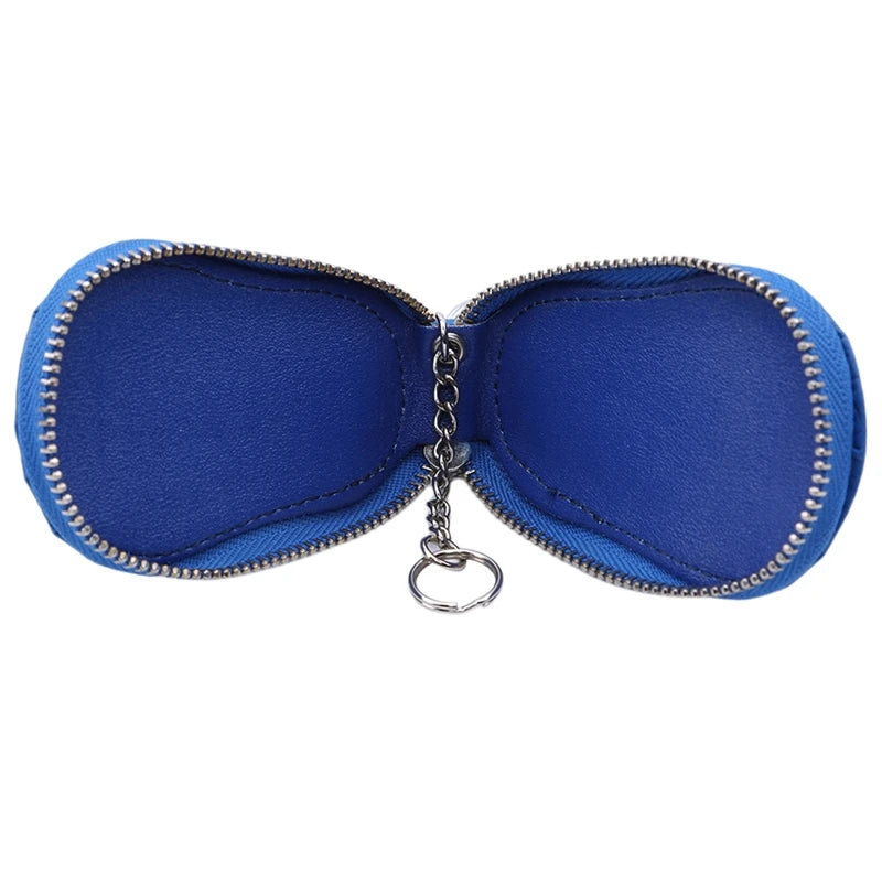 Leather Key Wallet Zipper Keys Pouch Car Key Storage Case