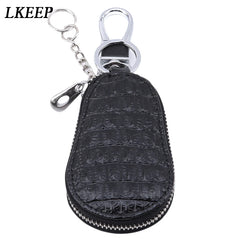 Leather Key Wallet Zipper Keys Pouch Car Key Storage Case