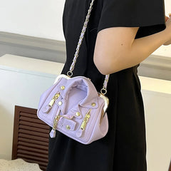 Rivet Shoulder Bag Crossbody Purse Lady Handbag Women's Bag