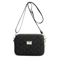 Women's Large Nylon Shoulder Bag with Multiple Compartments