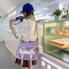 Harajuku Girl Shoulder Bag Casual Female Tote Student Schoolbag