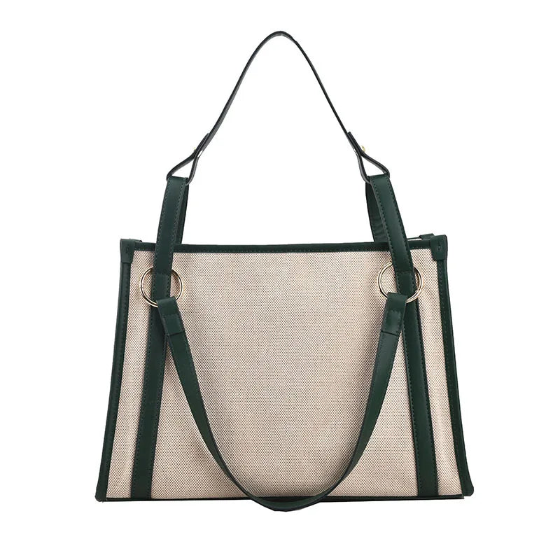 Canvas Tote Bag Women Shoulder Crossbody Handbag Big Shopper Bag