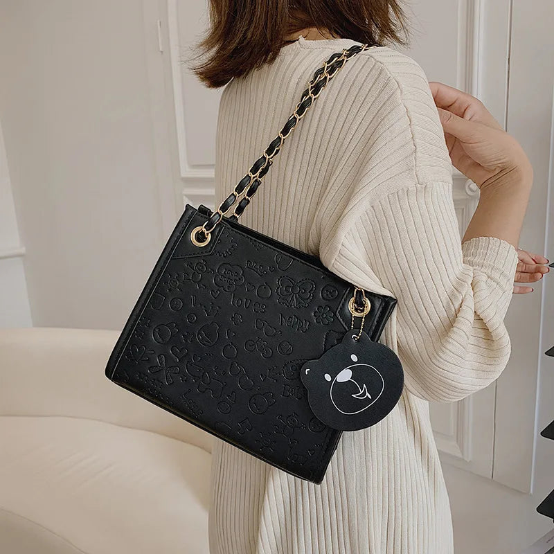 Large Capacity Shoulder Bag Crossbody Chain Bag