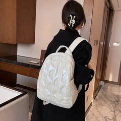 Large Quilted Handbag Nylon Shoulder Bag Winter Purse