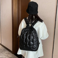 Large Quilted Handbag Nylon Shoulder Bag Winter Purse