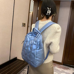 Large Quilted Handbag Nylon Shoulder Bag Winter Purse